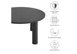 EEI-6981-GPH Nautica Outdoor Patio 60" Round Aluminum Dining Table By Modway