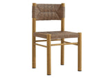 EEI-6982-NAT Parkland Outdoor Patio Rattan And Aluminum Dining Side Chairs Set Of 2 By Modway