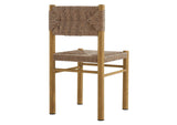 EEI-6982-NAT Parkland Outdoor Patio Rattan And Aluminum Dining Side Chairs Set Of 2 By Modway