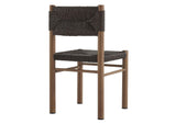EEI-6982-WAL Parkland Outdoor Patio Rattan And Aluminum Dining Side Chairs Set Of 2 By Modway