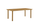 EEI-6985-NAT Parkland 76" Outdoor Patio Aluminum Dining Table By Modway