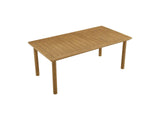EEI-6985-NAT Parkland 76" Outdoor Patio Aluminum Dining Table By Modway