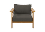 EEI-7007-NAT-FLI Wren Outdoor Patio Teak Wood Armchair By Modway