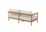 EEI-7008-NAT-SAI Wren Outdoor Patio Teak Wood Sofa By Modway