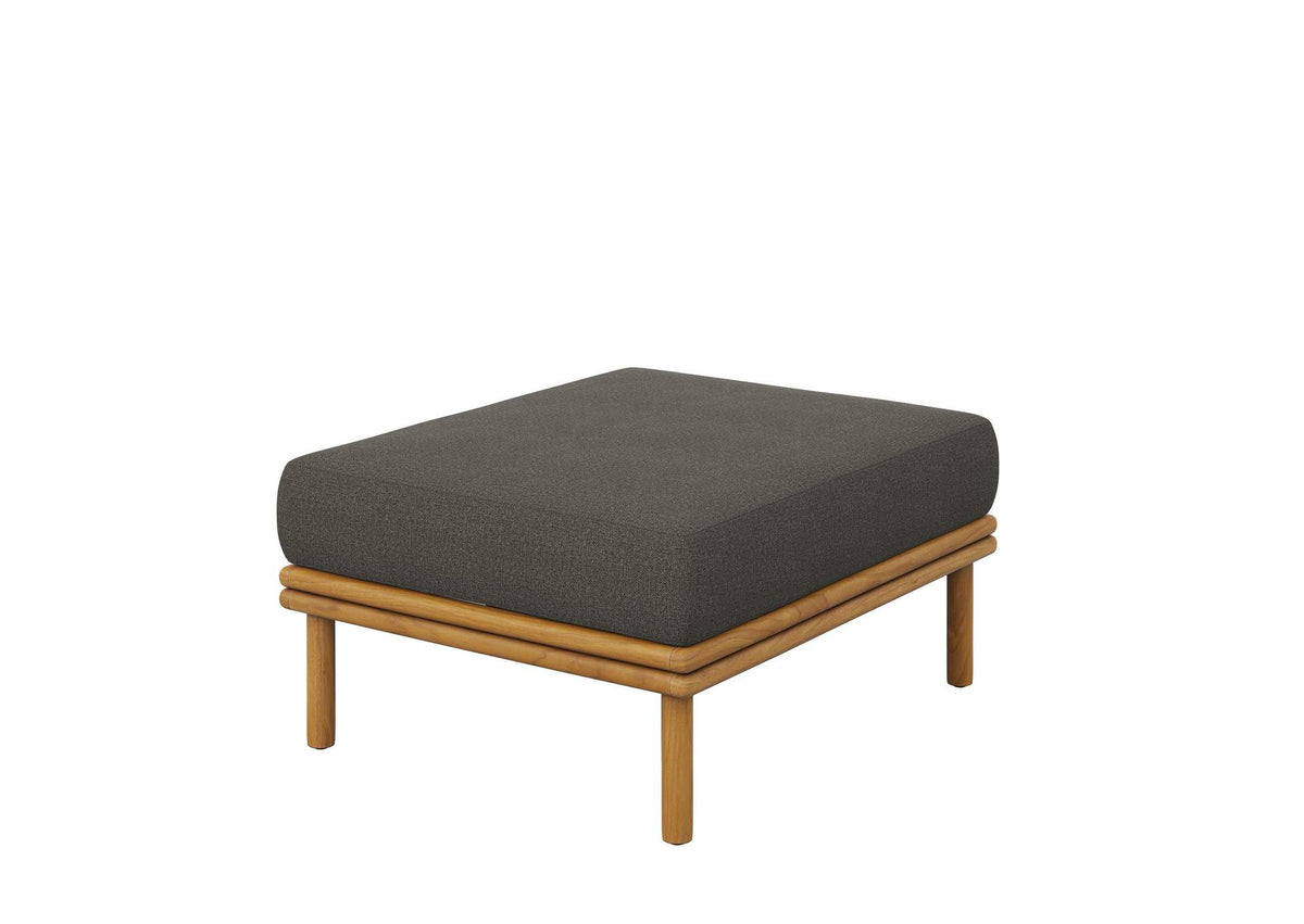 EEI-7009-NAT-FLI Wren Outdoor Patio Teak Wood Ottoman By Modway