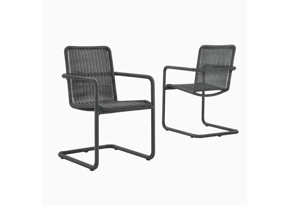 EEI-7014-SLA Abacus Outdoor Patio Wicker Dining Chairs Set Of 2 By Modway
