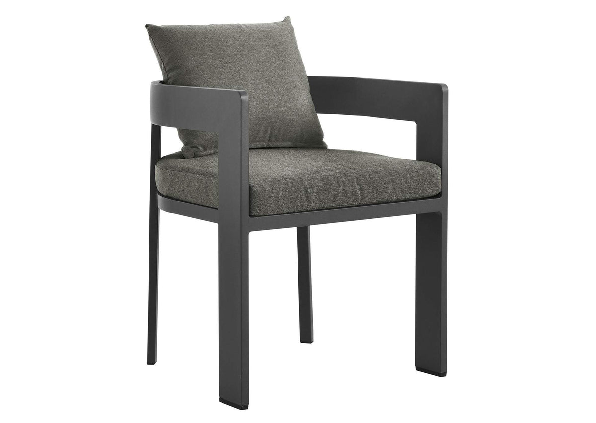 EEI-7053-GRY-CHA Tahoe Outdoor Patio Aluminum Dining Chair By Modway