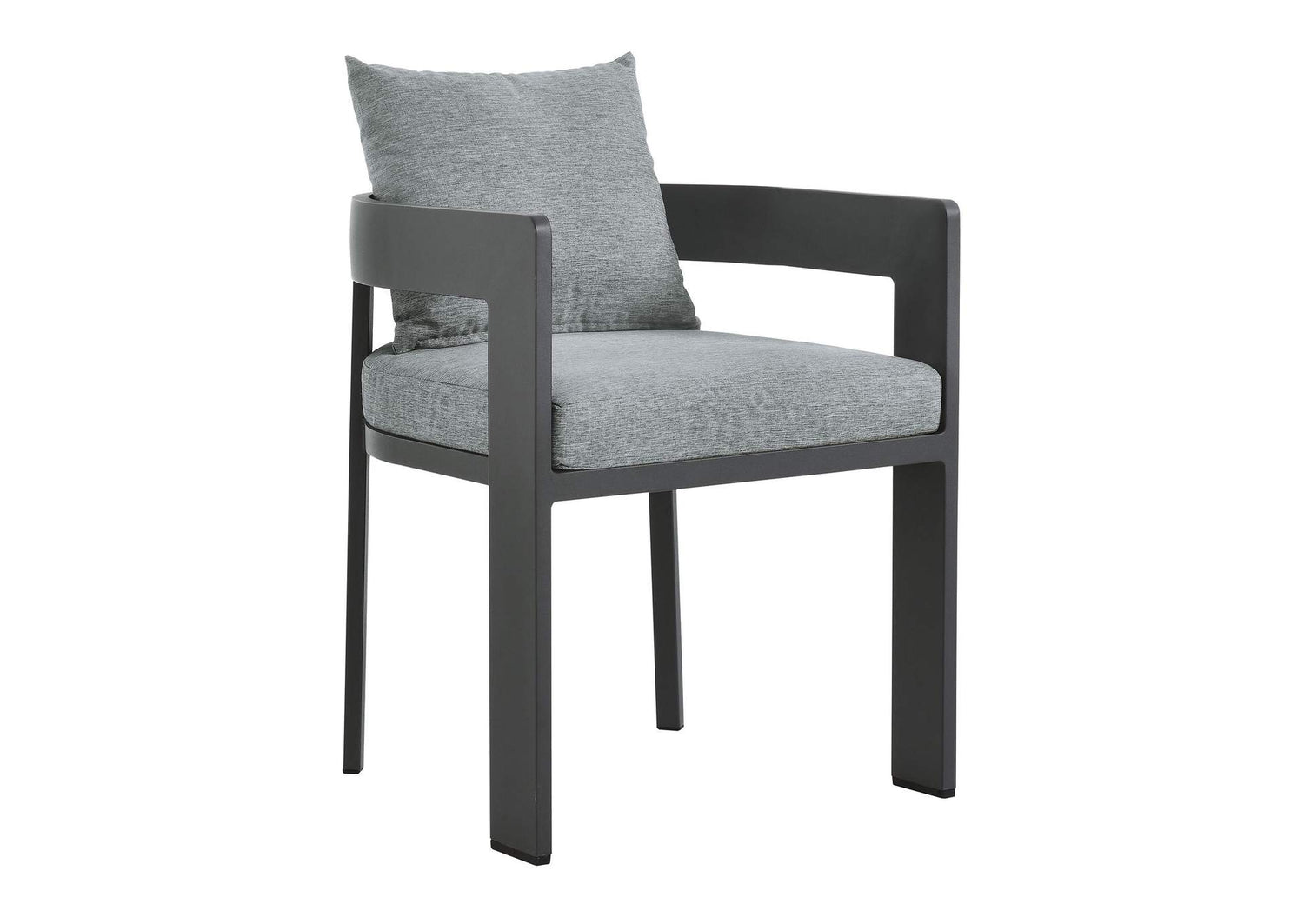 EEI-7053-GRY-GRY Tahoe Outdoor Patio Aluminum Dining Chair By Modway
