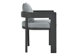 EEI-7053-GRY-GRY Tahoe Outdoor Patio Aluminum Dining Chair By Modway