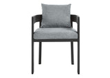 EEI-7053-GRY-GRY Tahoe Outdoor Patio Aluminum Dining Chair By Modway