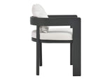 EEI-7053-GRY-WHI Tahoe Outdoor Patio Aluminum Dining Chair By Modway