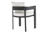 EEI-7053-GRY-WHI Tahoe Outdoor Patio Aluminum Dining Chair By Modway