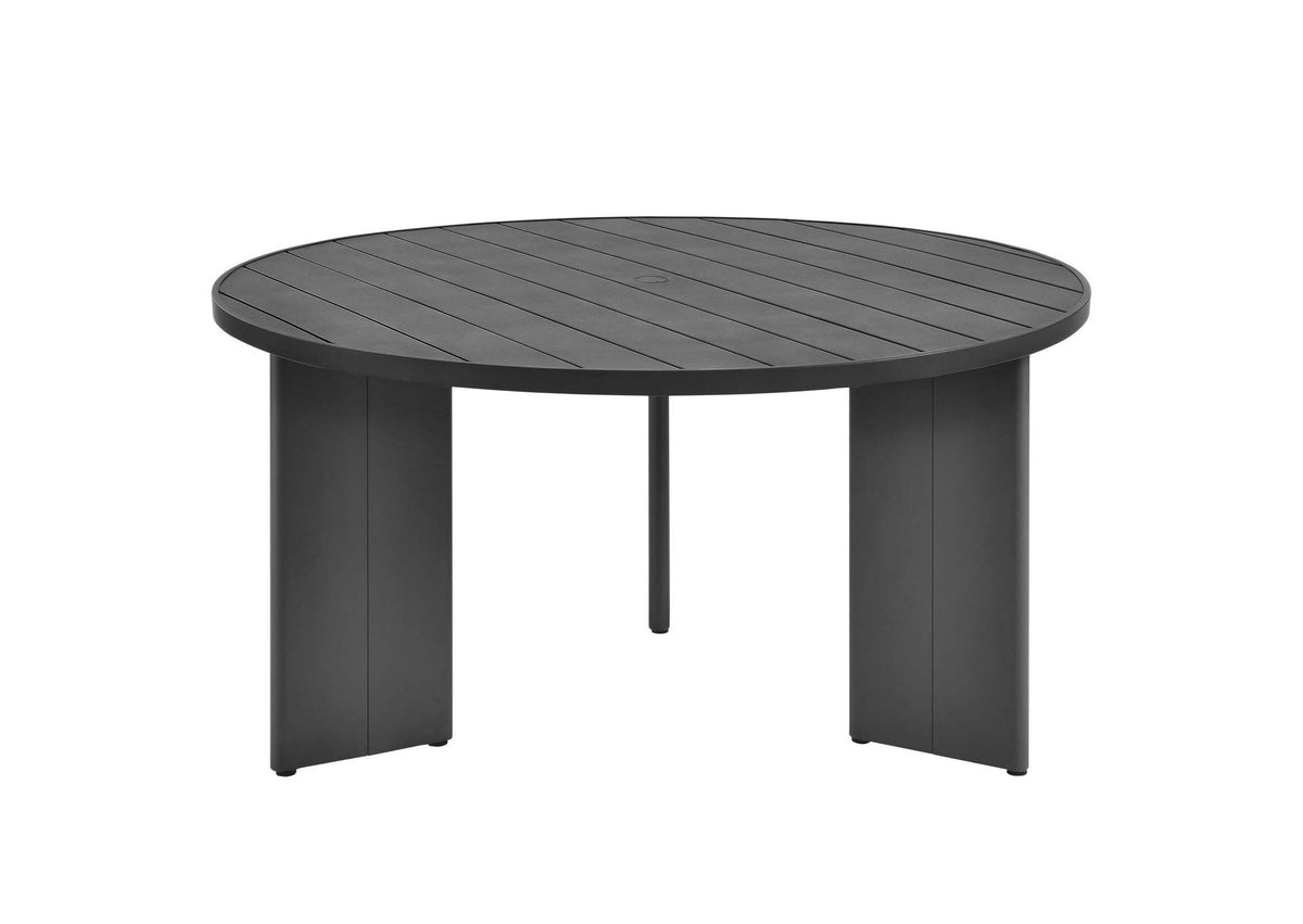 EEI-7055-GRY Tahoe Round Outdoor Patio Aluminum Dining Table By Modway