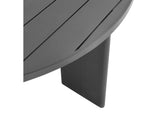 EEI-7055-GRY Tahoe Round Outdoor Patio Aluminum Dining Table By Modway