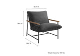 EEI-7118-CHA Raya Outdoor Patio Boucle Sling Lounge Chair By Modway