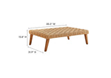 EEI-6926-NAT Thames Outdoor Patio Wicker Outdoor Patio Rattan Coffee Table By Modway