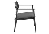EEI-7148-CHA-CHA Aeris Stackable Outdoor Patio Aluminum Dining Armchair Set Of 2 By Modway