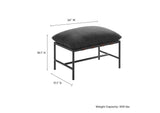 EEI-7161-CHA Raya Outdoor Patio Boucle Ottoman By Modway