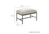 EEI-7161-IVO Raya Outdoor Patio Boucle Ottoman By Modway