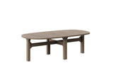 EEI-7246-WGR Saratoga Oval Outdoor Patio Teak Wood Coffee Table By Modway