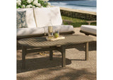 EEI-7246-WGR Saratoga Oval Outdoor Patio Teak Wood Coffee Table By Modway
