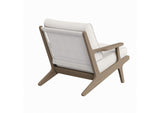 EEI-7248-WGR-WHI Saratoga Outdoor Patio Teak Wood Armchair By Modway