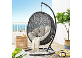 EEI-739-BEI-SET Encase Swing Outdoor Patio Lounge Chair By Modway