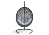 EEI-739-GRY-SET Encase Swing Outdoor Patio Lounge Chair By Modway