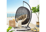 EEI-739-MOC-SET Encase Swing Outdoor Patio Lounge Chair By Modway