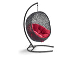 EEI-739-RED-SET Encase Swing Outdoor Patio Lounge Chair By Modway