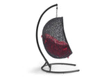 EEI-739-RED-SET Encase Swing Outdoor Patio Lounge Chair By Modway