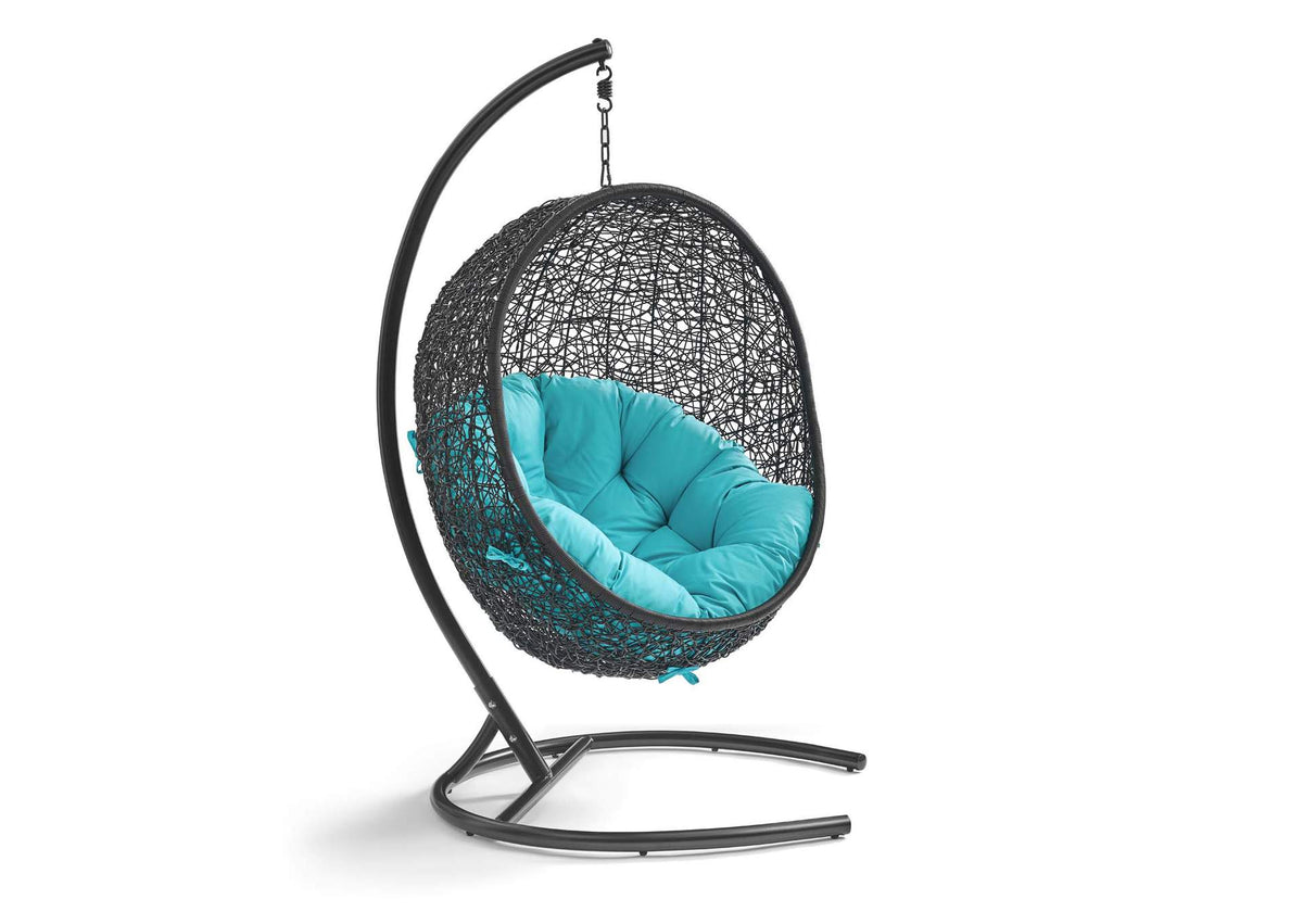 EEI-739-TRQ-SET Encase Swing Outdoor Patio Lounge Chair By Modway