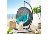 EEI-739-TRQ-SET Encase Swing Outdoor Patio Lounge Chair By Modway