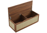 EEI-7434-WAL Soma 47" Rattan Storage Bench By Modway