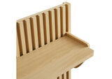 EEI-7472-OAK Render Fluted Coat Rack Panel With Shelf By Modway