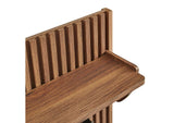 EEI-7472-WAL Render Fluted Coat Rack Panel With Shelf By Modway