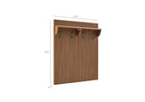 EEI-7472-WAL Render Fluted Coat Rack Panel With Shelf By Modway
