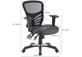 EEI-755-BLK Articulate Vinyl Office Chair By Modway