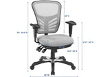 EEI-757-GRY Articulate Mesh Office Chair By Modway