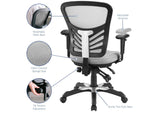 EEI-757-GRY Articulate Mesh Office Chair By Modway