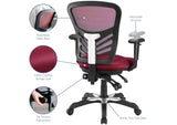 EEI-757-RED Articulate Mesh Office Chair By Modway