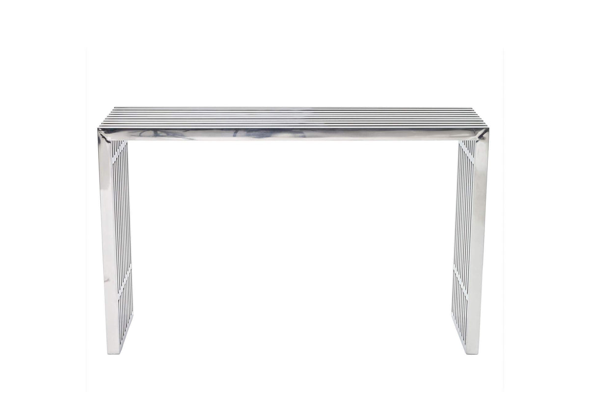 EEI-779-SLV Gridiron Console Table By Modway