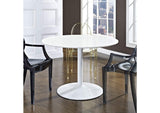 EEI-785-WHI Revolve Round Wood Dining Table By Modway