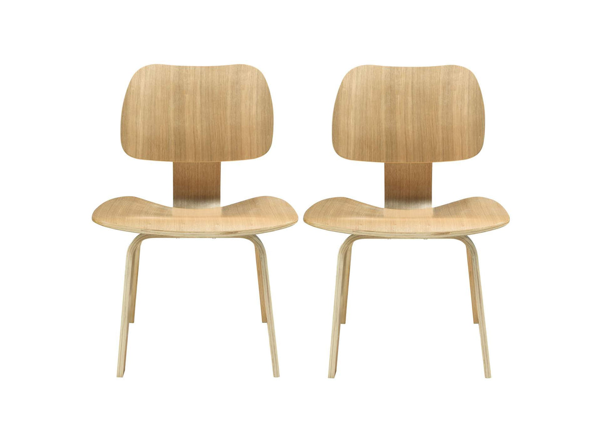 EEI-870-NAT Fathom Dining Chairs Set Of 2 By Modway