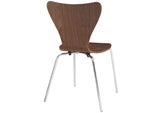 EEI-887-WHI-WAL Revolve 3 Piece Dining Set By Modway