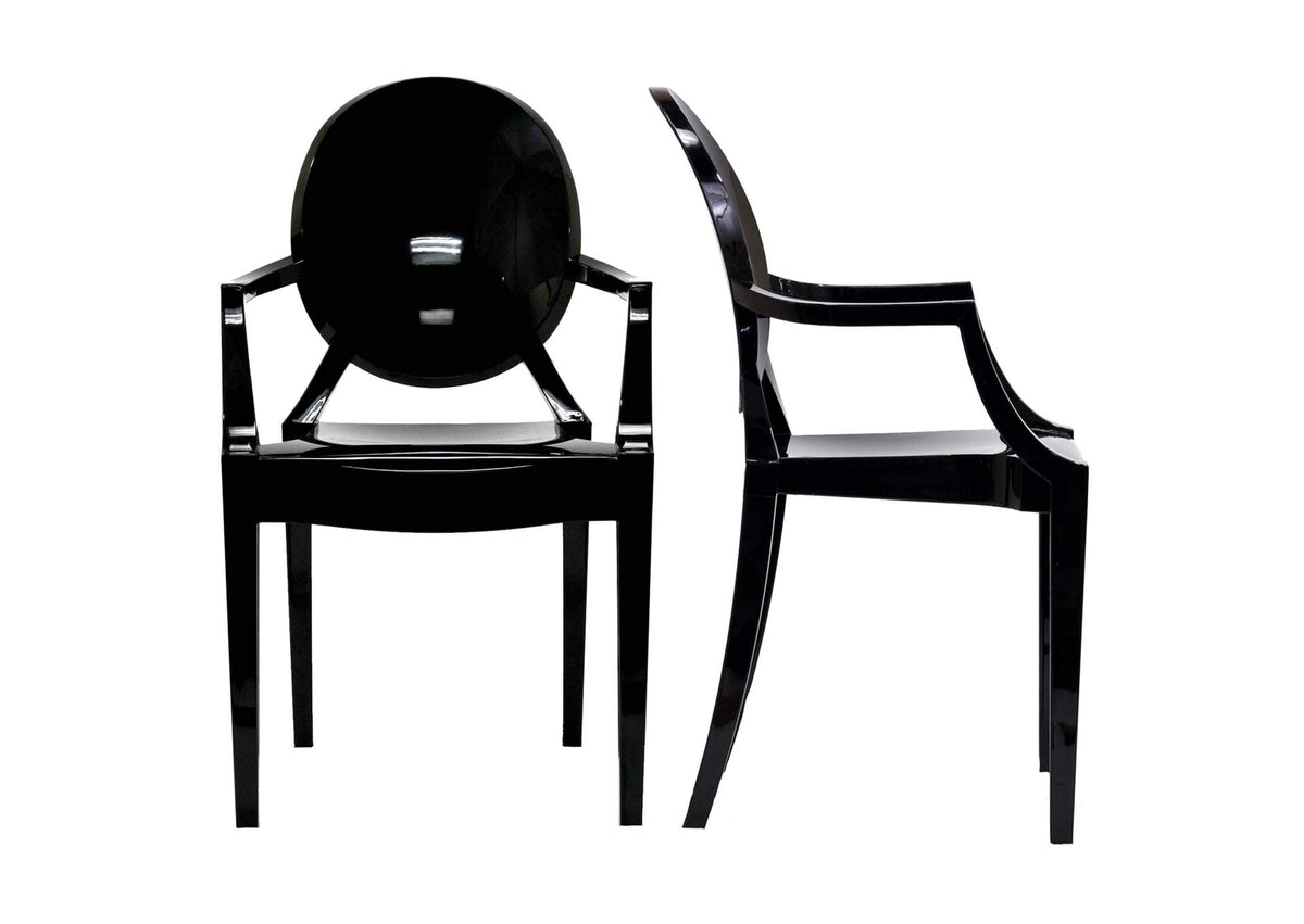 EEI-905-BLK Casper Dining Armchairs Set Of 2 By Modway