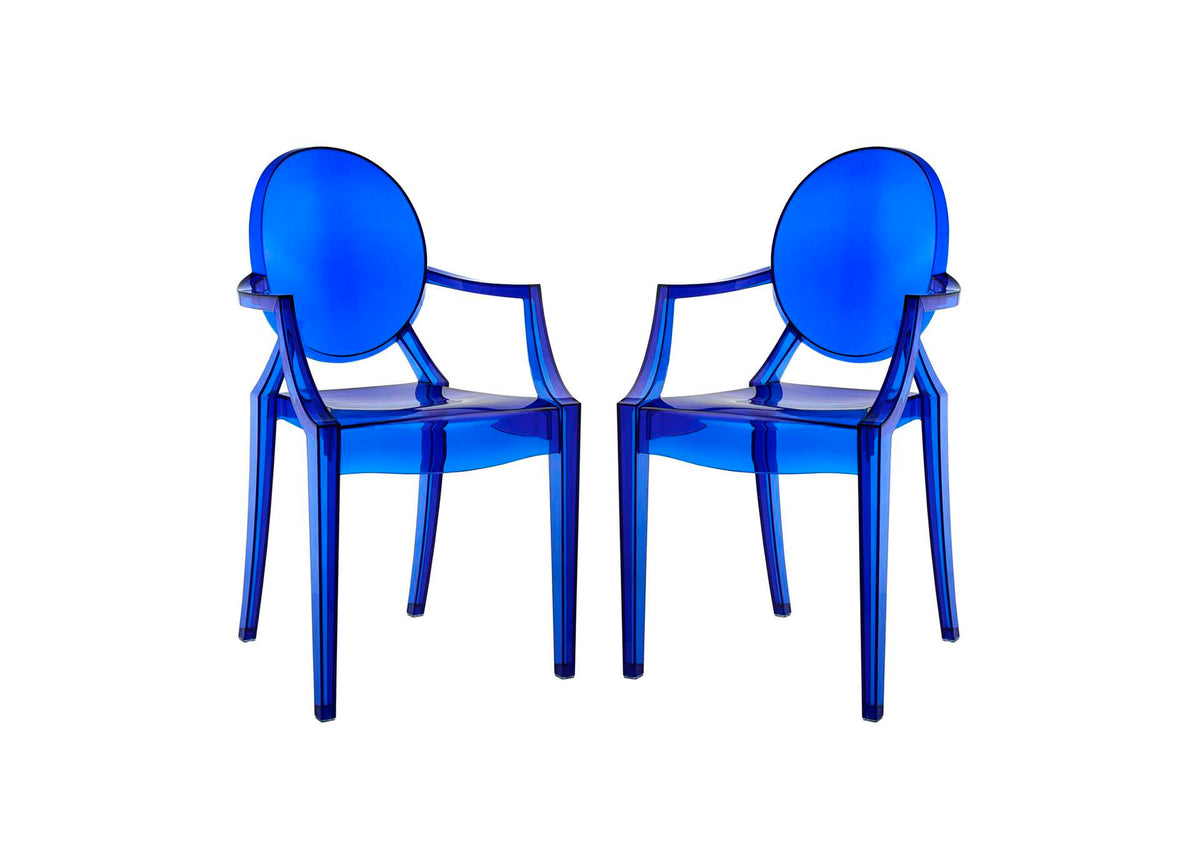 EEI-905-BLU Casper Dining Armchairs Set Of 2 By Modway