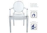 EEI-905-CLR Casper Dining Armchairs Set Of 2 By Modway