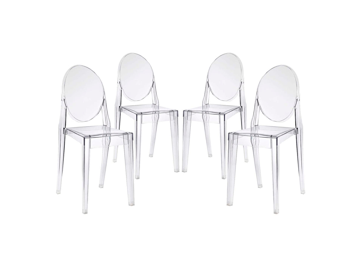 EEI-908-CLR Casper Dining Chairs Set Of 4 By Modway