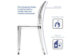 EEI-908-CLR Casper Dining Chairs Set Of 4 By Modway
